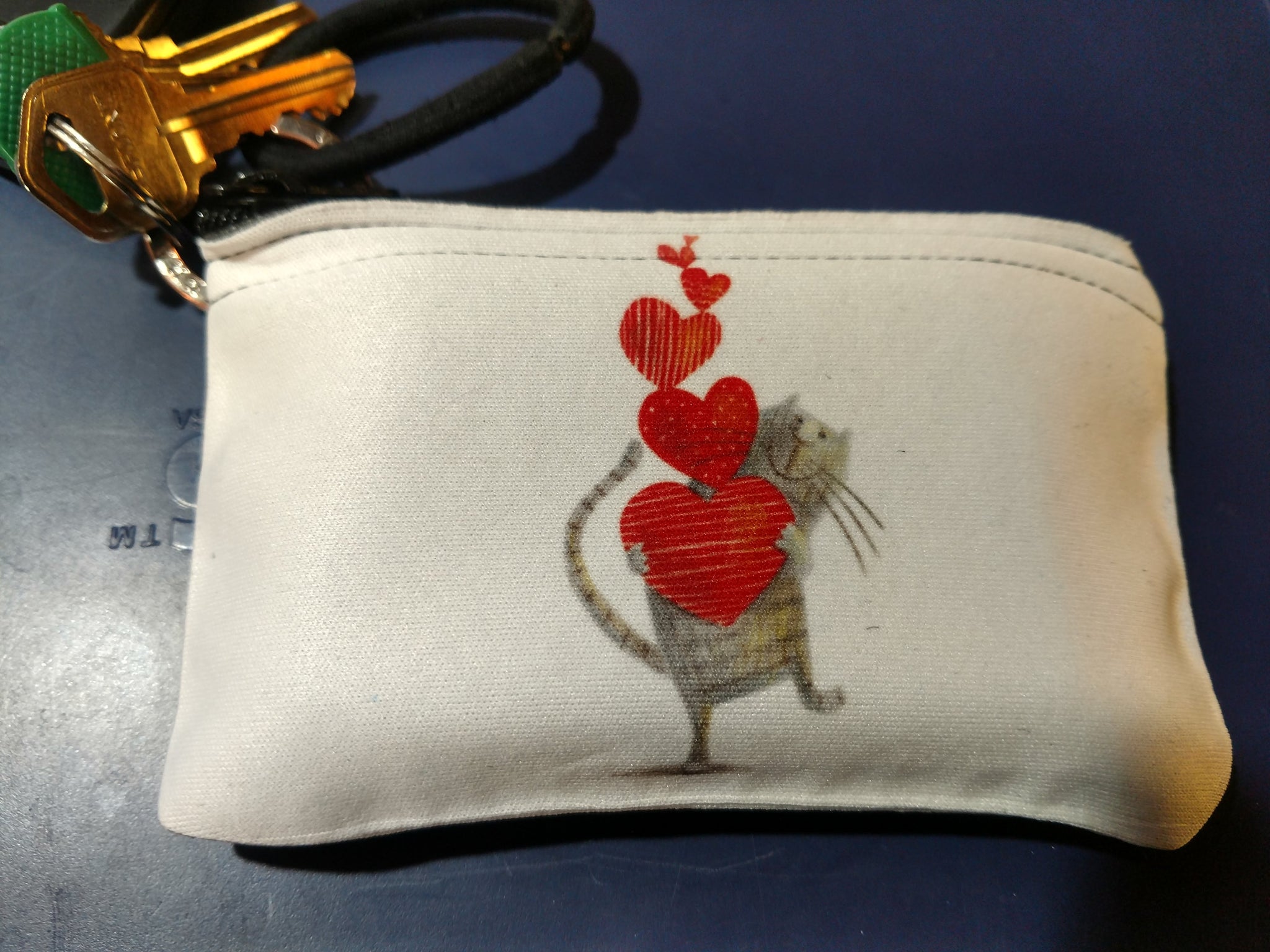 Neoprene Zippered Wallet / Coin Pouch